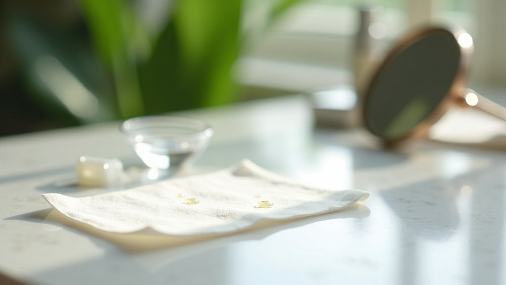 blotting test for oil assessment