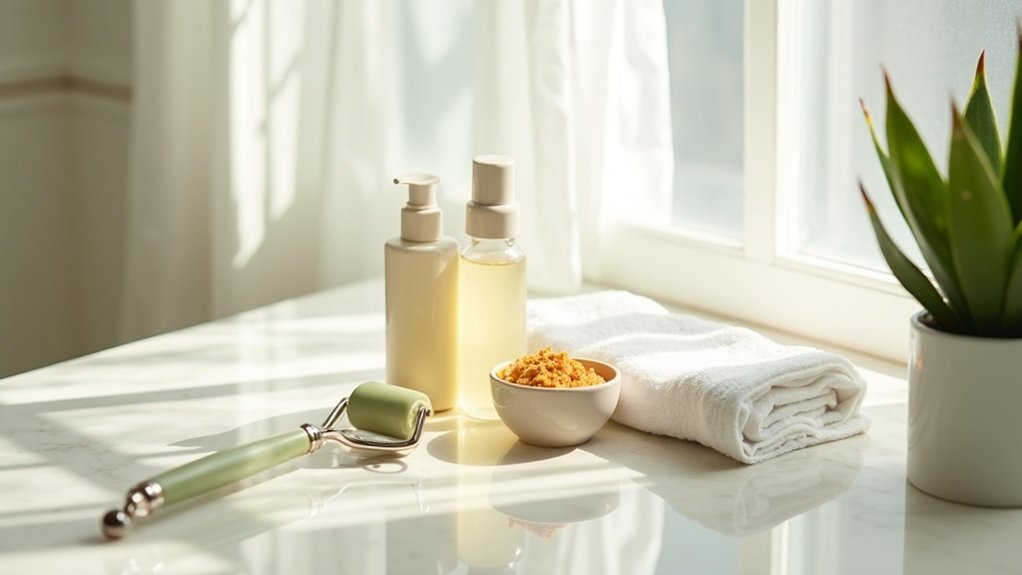 cleanse exfoliate tan preparation