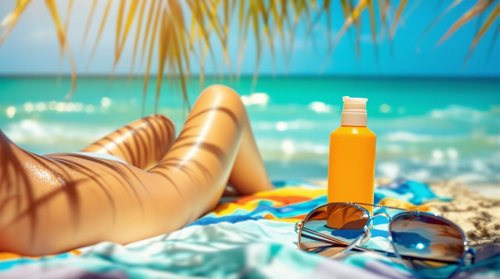 sunscreen limits tanning effects