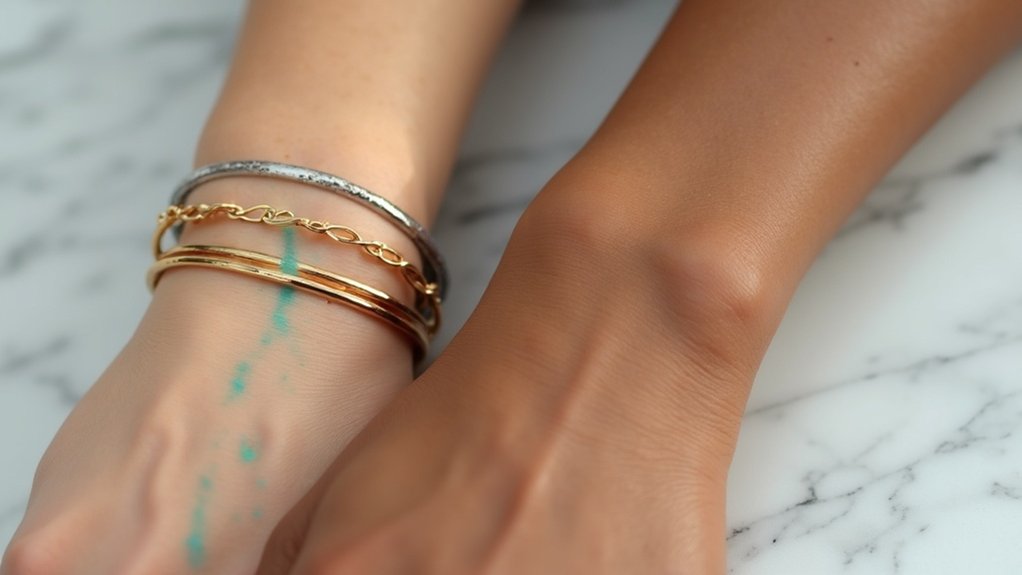 vein color indicates undertones