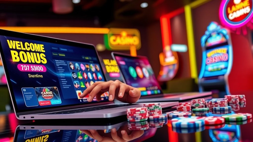 attractive welcome bonuses offered