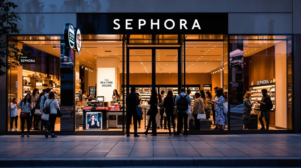 sephora hours and updates