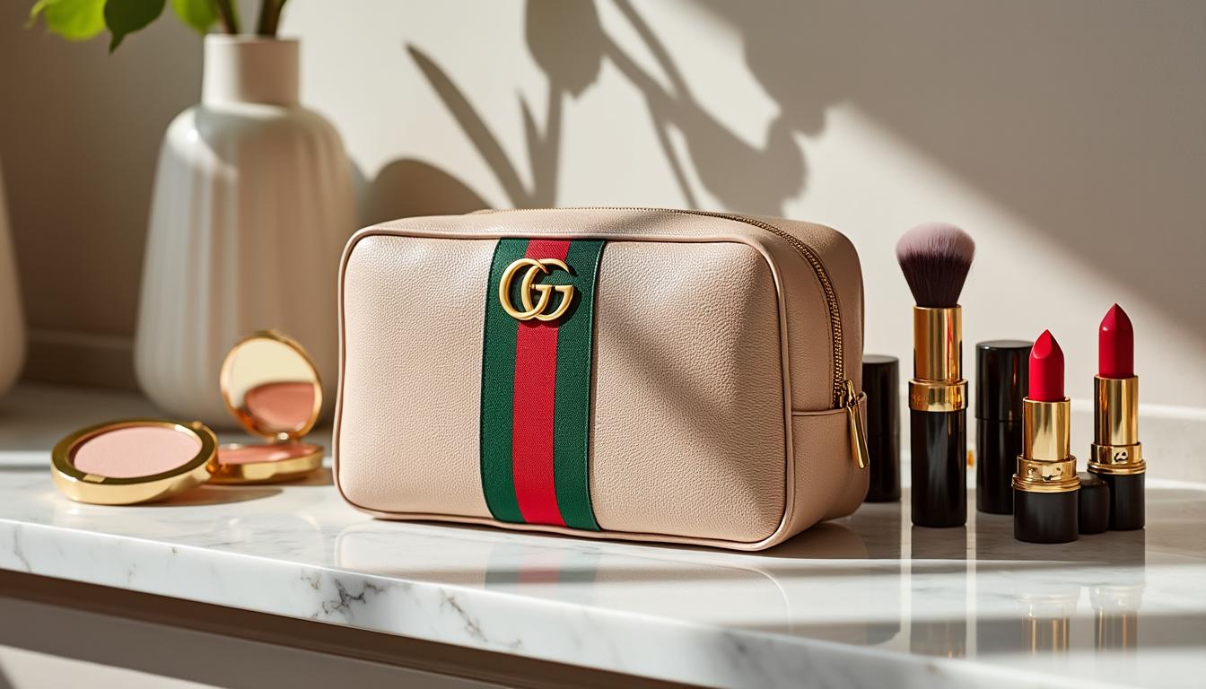 explore the elegance of the gucci cosmetic bag, perfect for organizing and carrying your beauty essentials with style and sophistication.