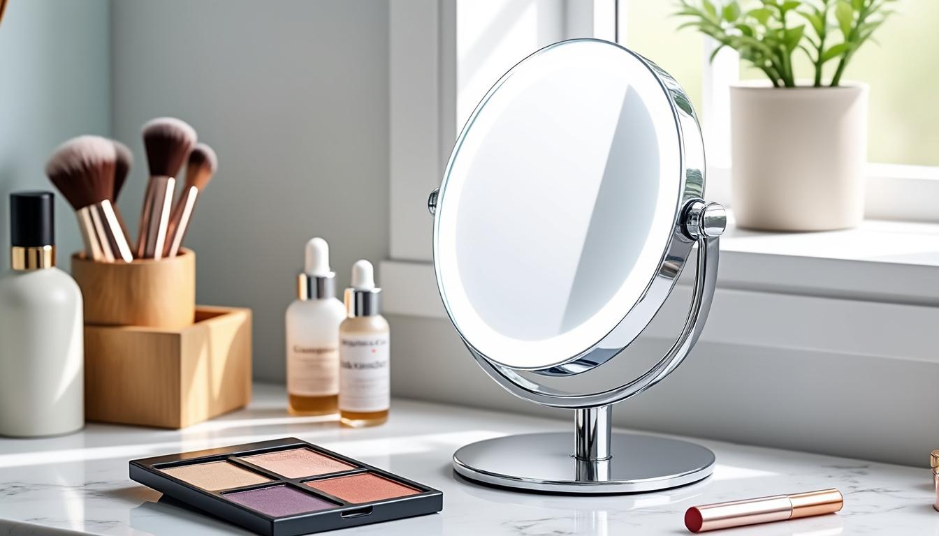 discover expert tips on selecting the perfect makeup mirror to enhance your daily beauty routine with optimal lighting, size, and features.