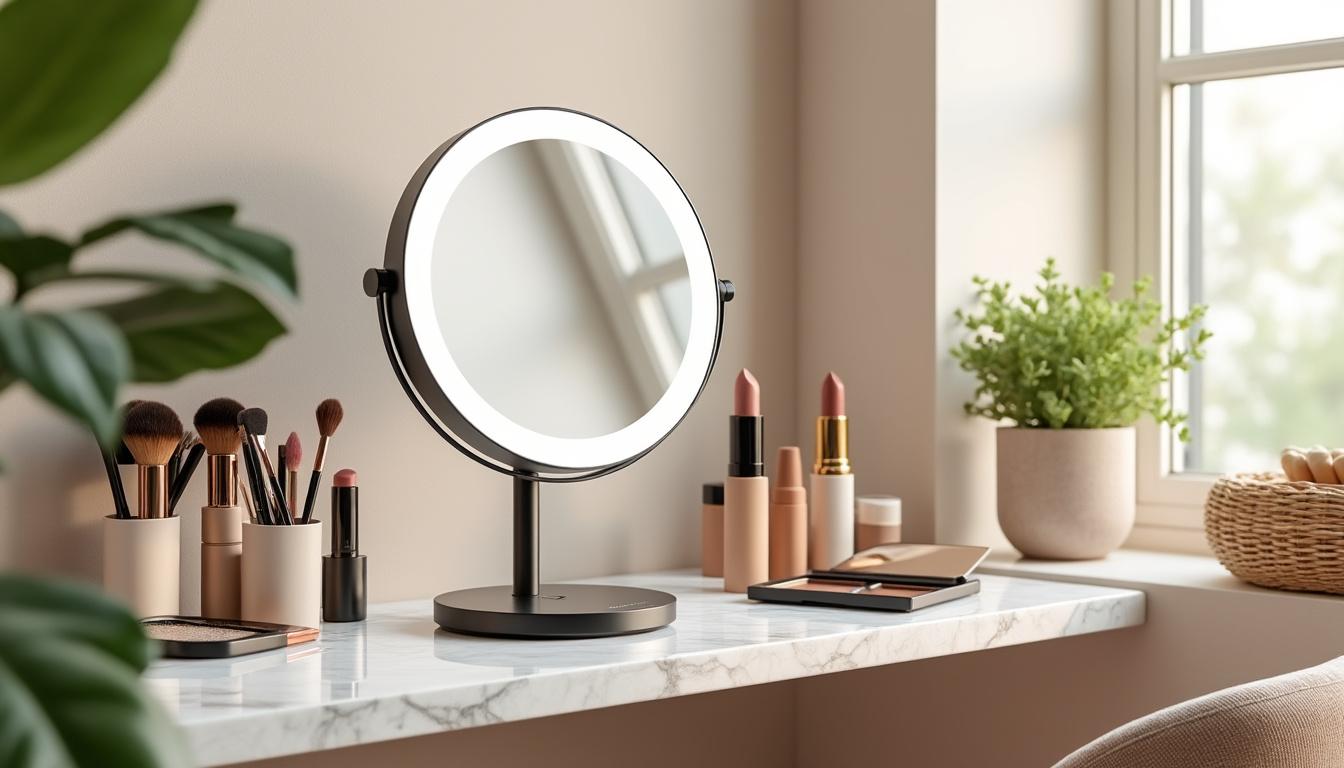 discover expert tips on how to choose the perfect makeup mirror that fits your daily routine, enhancing your beauty regimen with the ideal lighting and features.