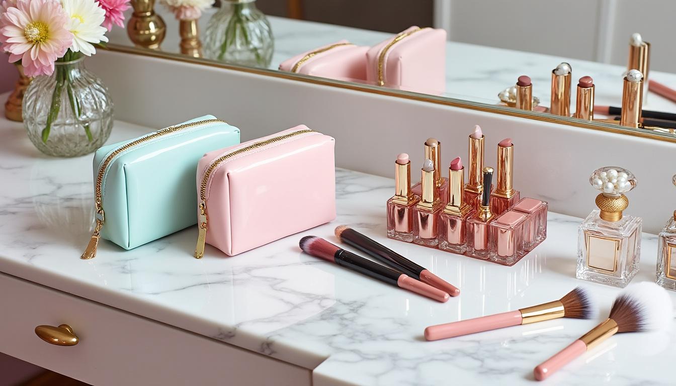 discover cute makeup bags that brighten your daily routine with style and convenience. perfect for organizing your beauty essentials on the go.