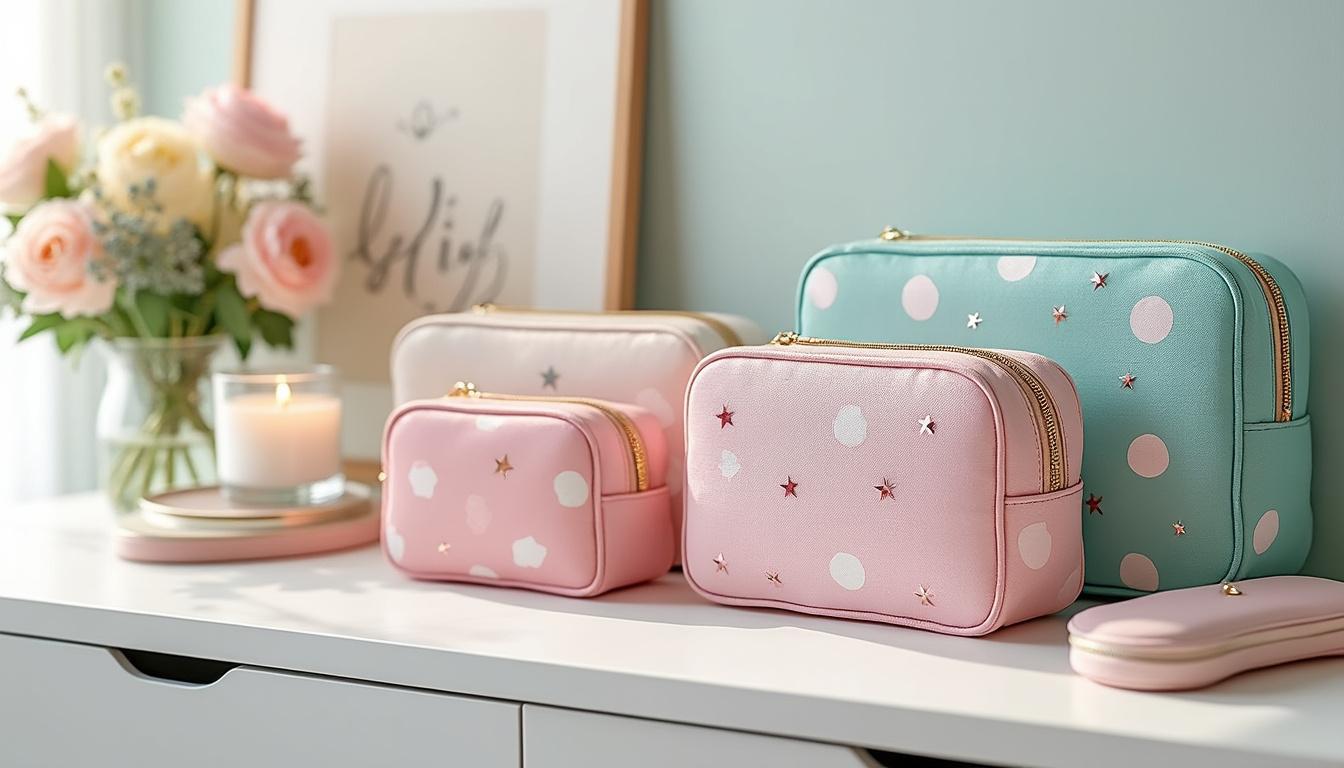 discover cute makeup bags that add a splash of color and brighten your daily routine, keeping your beauty essentials organized and stylish.