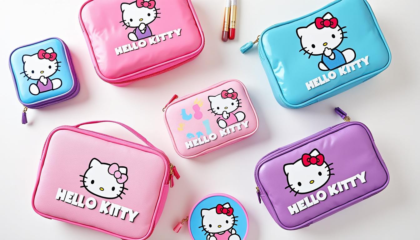 explore the delightful collection of hello kitty makeup bags, perfect for every occasion. stylish, cute, and functional accessories to keep your beauty essentials organized.