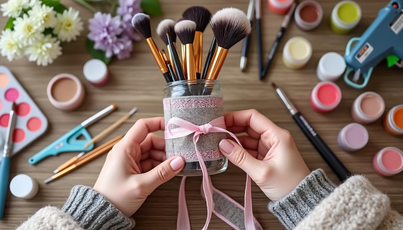 learn easy and creative steps to make your own diy makeup brush holder at home. organize your beauty tools stylishly and affordably with this simple guide.