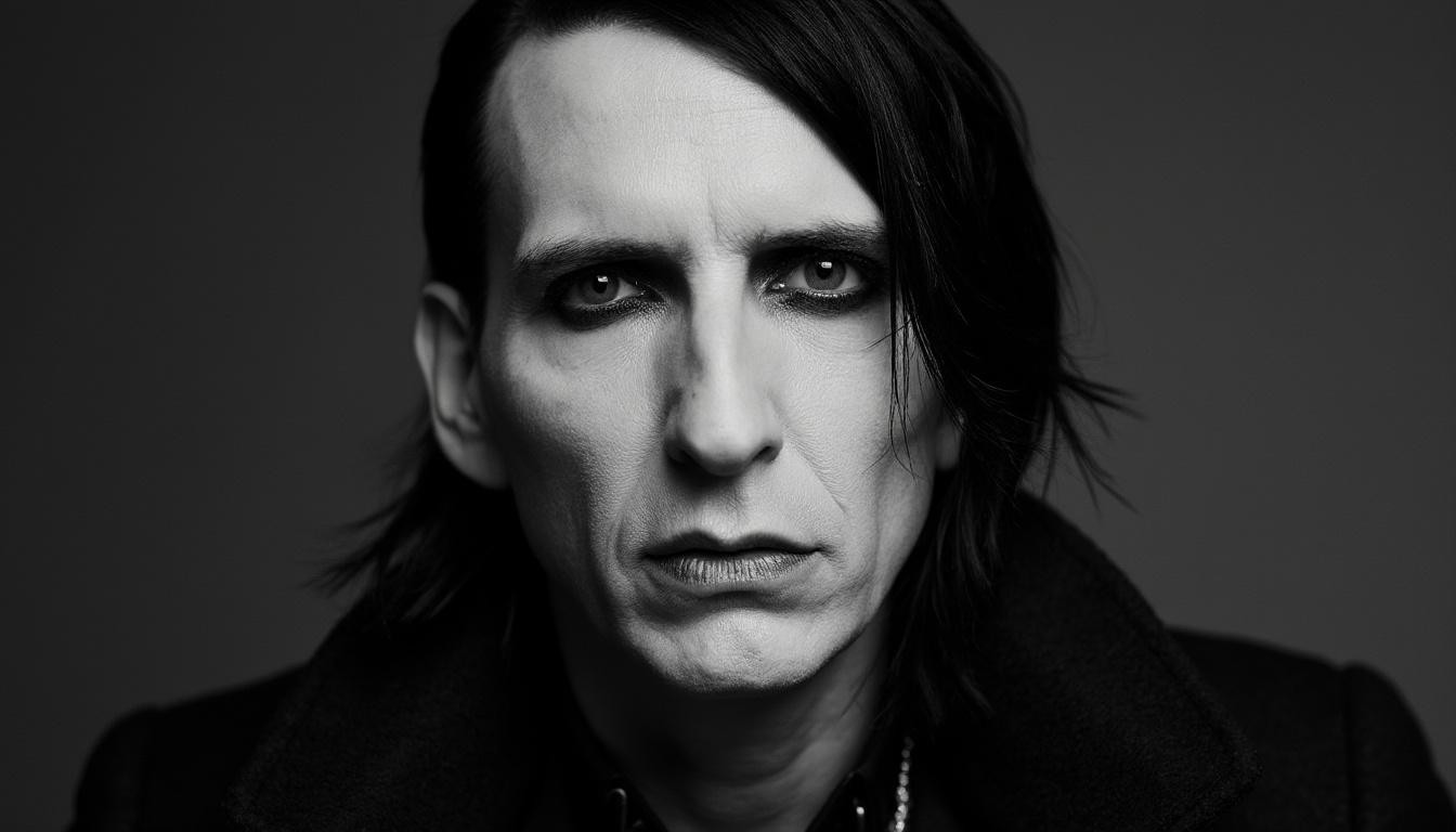 discover a rare glimpse of marilyn manson's natural look, showcasing the artist without makeup and revealing his true self beyond the stage persona.